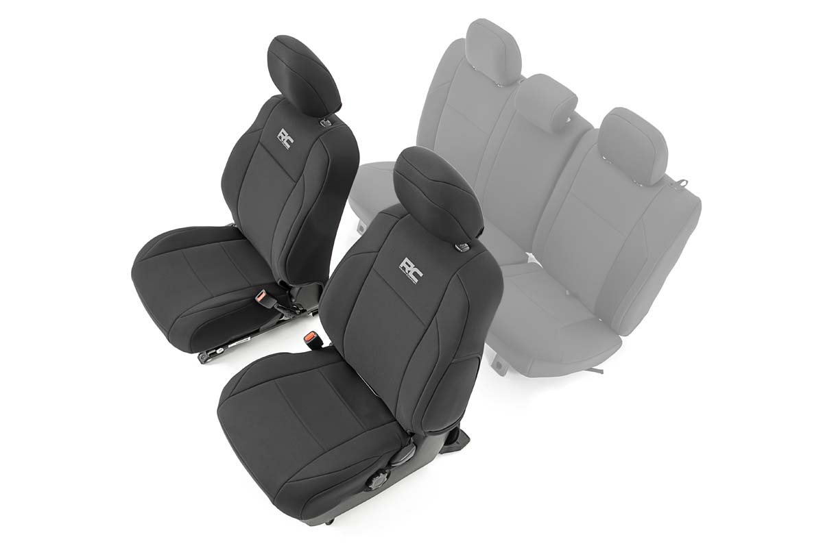 Toyota Tacoma Seat Covers - Front - Rough Country - Neoprene - '16-'23